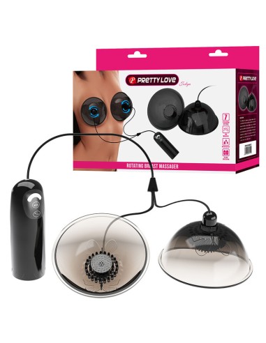 PRETTY LOVE ESTIMULADOR DE PEZONES GIRATORIO CON SUCCIAN NEGRO