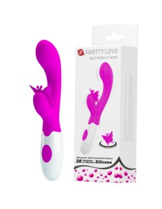 PRETTY LOVE BUTTERFLY KISS VIBRADOR RABBIT 30 FUNCIONES MORADO 2