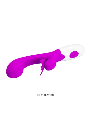 PRETTY LOVE BUTTERFLY KISS VIBRADOR RABBIT 30 FUNCIONES MORADO