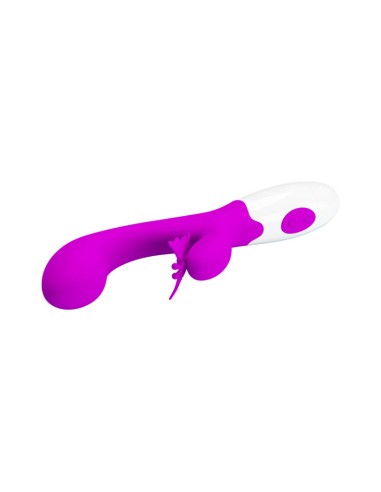 PRETTY LOVE BUTTERFLY KISS VIBRADOR RABBIT 30 FUNCIONES MORADO