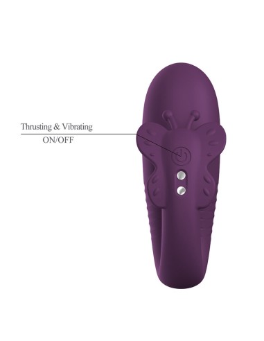 PRETTY LOVE KLAY VIBRADOR HUEVO CON EMPUJE APP CONTROL MORADO