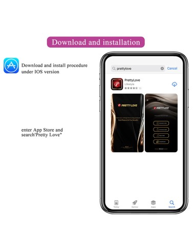 PRETTY LOVE KLAY VIBRADOR HUEVO CON EMPUJE APP CONTROL MORADO