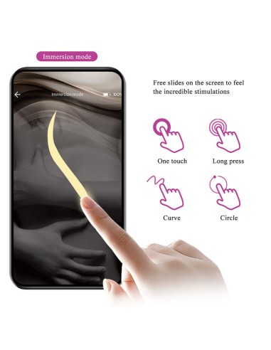 PRETTY LOVE KLAY VIBRADOR HUEVO CON EMPUJE APP CONTROL MORADO