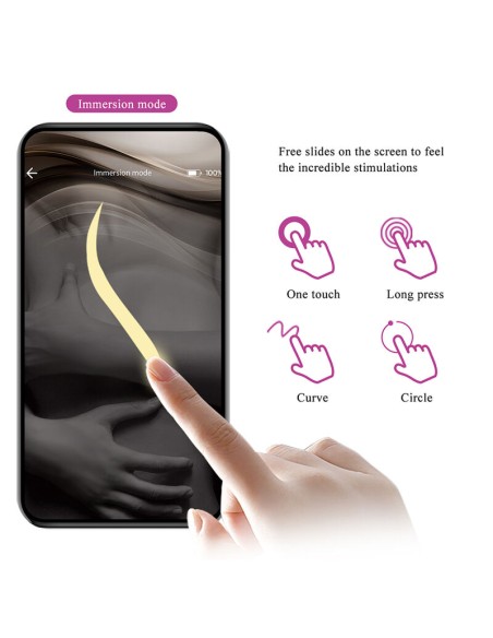 PRETTY LOVE KLAY VIBRADOR HUEVO CON EMPUJE APP CONTROL MORADO