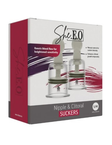 SHEEO SUCCIONADORES PARA PEZONES Y CLATORIS S M