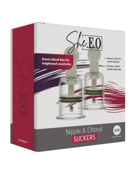 SHEEO SUCCIONADORES PARA PEZONES Y CLATORIS S M