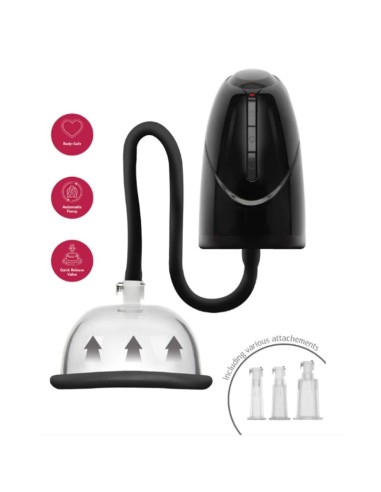SHEEO BOMBA AUTOMATICA DE VACAO PARA VAGINA Y CLATORIS NEGRA