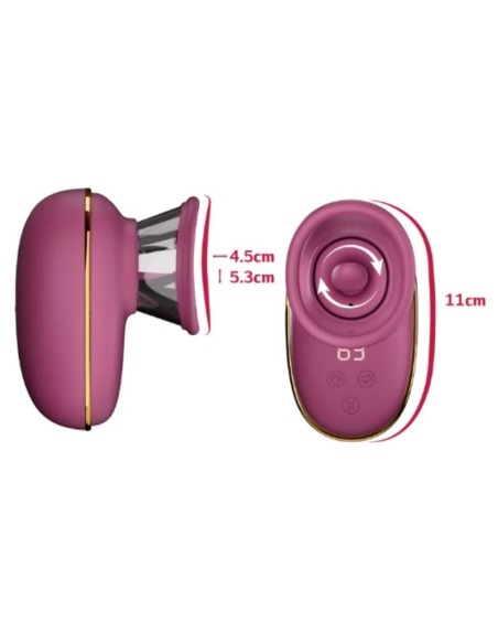 SHEEO BOMBA AUTOMATICA ESTIMULADORA DE CLATORIS CON EFECTO LICKING MORADA