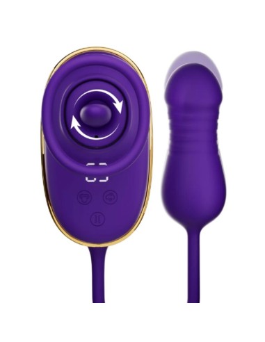 SHEEO SUCCIONADOR DE CLATORIS CON EFECTO LICKING Y ESTIMULADOR ANAL MORADO