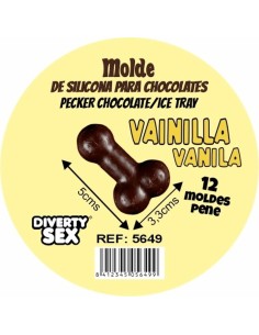 DIABLO PICANTE MOLDE CHOCOLATE 12 PENES SILICONA PARA COLGAR VAINILLA 2