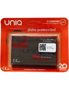 UNIQ SECURE FIT PRESERVATIVOS SIN LATEX 3 UNIDADES