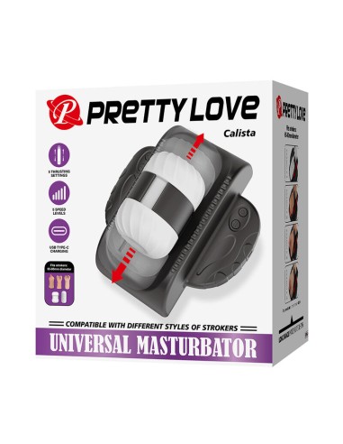 PRETTY LOVE CALISTA MASTURBADOR AUTOMATICO UNIVERSAL NEGRO