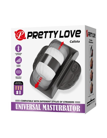 PRETTY LOVE CALISTA MASTURBADOR AUTOMATICO UNIVERSAL NEGRO