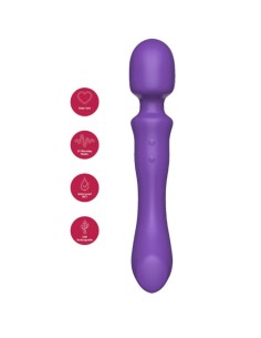 SHEEO WAND MASAJEADORA VIBRADORA DE DOBLE EXTREMO MORADA