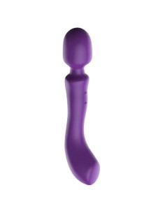 SHEEO WAND MASAJEADORA VIBRADORA DE DOBLE EXTREMO MORADA 2