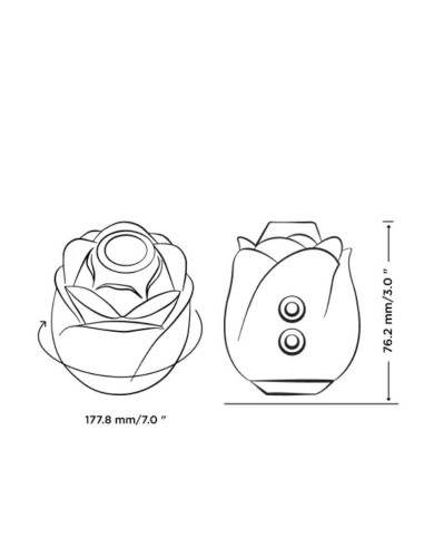 ROMP ROSE 20 SUCCIONADOR DE CLATORIS FORMA ROSA EDICIAN LIMITADA
