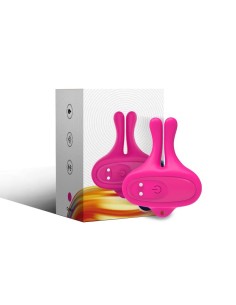 ARMONY PINZAS PARA PEZONES MAGNATICA CON VIBRACIAN FORMA CONEJO ROSA