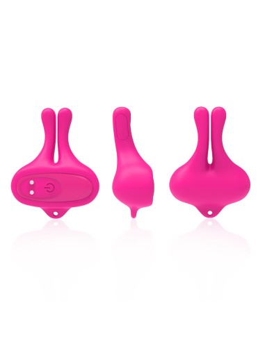 ARMONY PINZAS PARA PEZONES MAGNATICA CON VIBRACIAN FORMA CONEJO ROSA