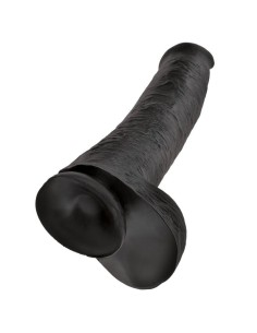 KING COCK DILDO REALISTA CON TESTACULOS 38 CM COLOR NEGRO 2
