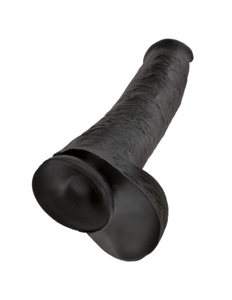 KING COCK DILDO REALISTA CON TESTACULOS 38 CM COLOR NEGRO