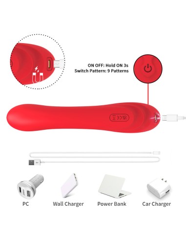 ARMONY VIBRADOR CON LENGUA OSCILANTE ROJO