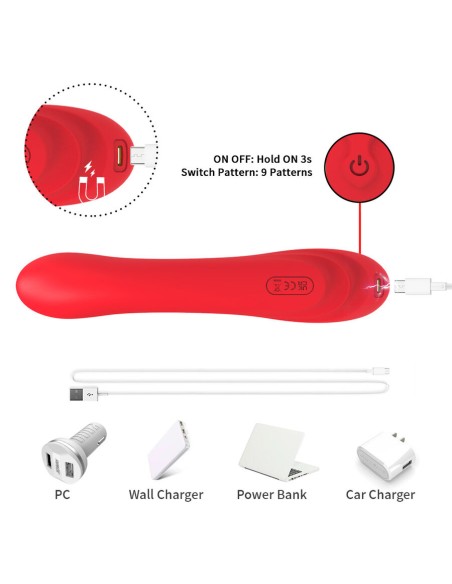 ARMONY VIBRADOR CON LENGUA OSCILANTE ROJO