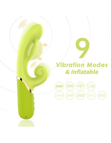 ARMONY VIBRADOR ESTIMULADOR PUNTO A INFLABLE VERDE