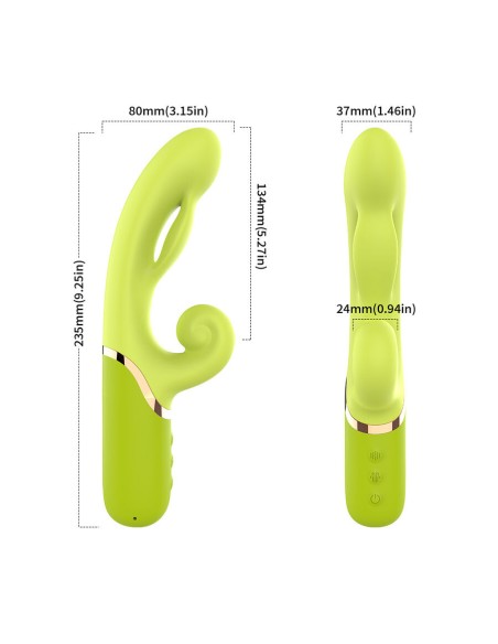 ARMONY VIBRADOR ESTIMULADOR PUNTO A INFLABLE VERDE