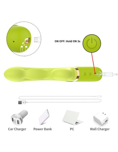 ARMONY VIBRADOR ESTIMULADOR PUNTO A INFLABLE VERDE