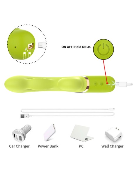 ARMONY VIBRADOR ESTIMULADOR PUNTO A INFLABLE VERDE