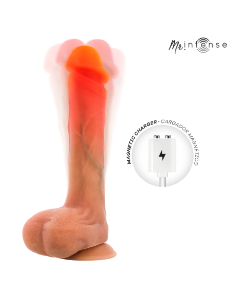 MR INTENSE BRADLEY DILDO VIBRADOR SILICONA CON EFECTO CALOR Y CONTROL REMOTO 21 CM A 42 CM