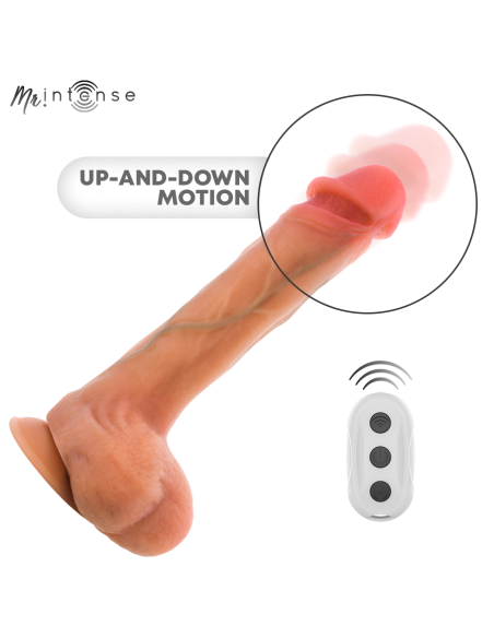 MR INTENSE BRADLEY DILDO VIBRADOR SILICONA CON EFECTO CALOR Y CONTROL REMOTO 21 CM A 42 CM