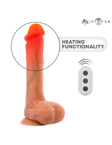 MR INTENSE BRADLEY DILDO VIBRADOR SILICONA CON EFECTO CALOR Y CONTROL REMOTO 21 CM A 42 CM