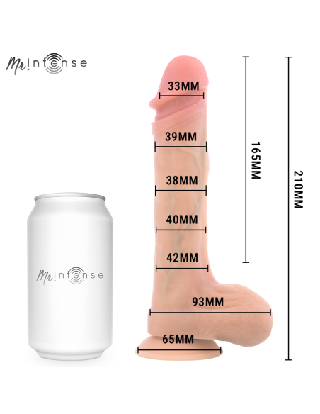 MR INTENSE BRADLEY DILDO VIBRADOR SILICONA CON EFECTO CALOR Y CONTROL REMOTO 21 CM A 42 CM