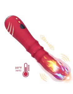 ARMONY DILDO VIBRADOR ESTIMULADOR PUNTO A TERMOAJUSTABLE ROJO 2