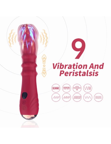 ARMONY DILDO VIBRADOR ESTIMULADOR PUNTO A TERMOAJUSTABLE ROJO