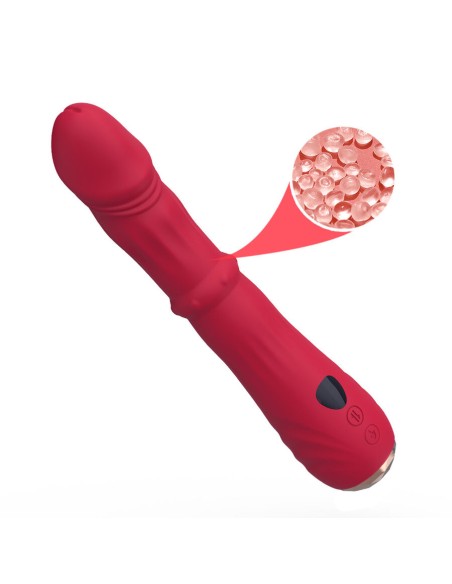 ARMONY DILDO VIBRADOR ESTIMULADOR PUNTO A TERMOAJUSTABLE ROJO