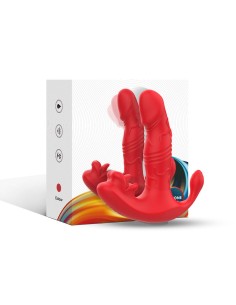ARMONY VIBRADOR ANAL PANTY ESTIMULADOR PUNTO C Y G CONTROL REMOTO ROJO