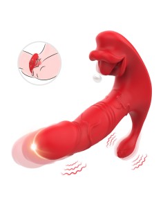 ARMONY VIBRADOR ANAL PANTY ESTIMULADOR PUNTO C Y G CONTROL REMOTO ROJO 2