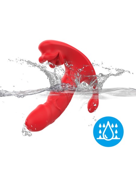 ARMONY VIBRADOR ANAL PANTY ESTIMULADOR PUNTO C Y G CONTROL REMOTO ROJO