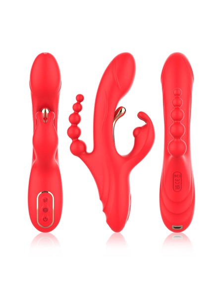 ARMONY VIBRADOR ESTIMULADOR PUNTO G Y CLATORIS ROJO