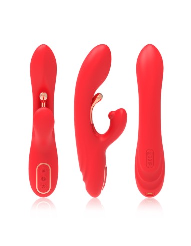 ARMONY VIBRADOR ESTIMULADOR PUNTO G Y CLATORIS CON LENGUA OSCILANTE ROJO