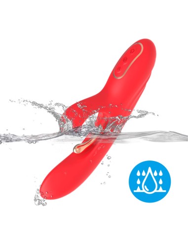 ARMONY VIBRADOR ESTIMULADOR PUNTO G Y CLATORIS CON LENGUA OSCILANTE ROJO