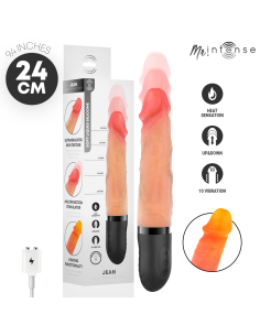 MR INTENSE JEAN VIBRADOR UPDOWN SILICONA CON EFECTO CALOR 24 CM A 38 CM