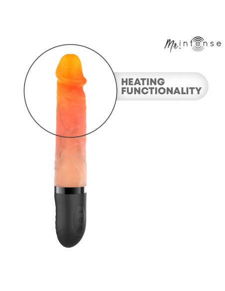 MR INTENSE JEAN VIBRADOR UPDOWN SILICONA CON EFECTO CALOR 24 CM A 38 CM