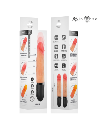MR INTENSE JEAN VIBRADOR UPDOWN SILICONA CON EFECTO CALOR 24 CM A 38 CM
