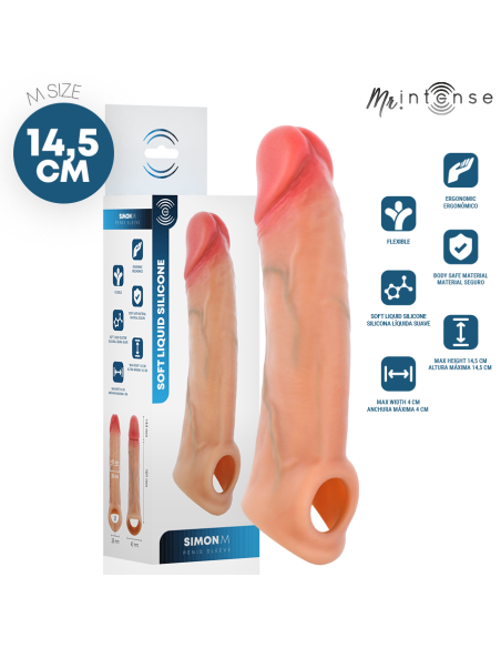 MR INTENSE SIMON M FUNDA PARA EL PENE SILICONA 145 CM A 4 CM
