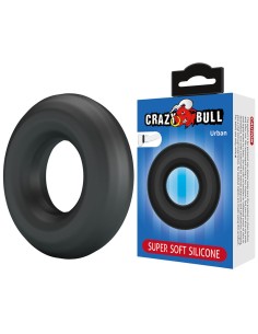 CRAZY BULL URBAN ANILLO PARA PENE SILICONA SUPER SOFT NEGRO 2