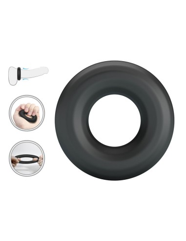 CRAZY BULL URBAN ANILLO PARA PENE SILICONA SUPER SOFT NEGRO