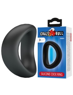 CRAZY BULL VALEN ANILLO PARA PENE ERGONAMICO SILICONA NEGRO 2